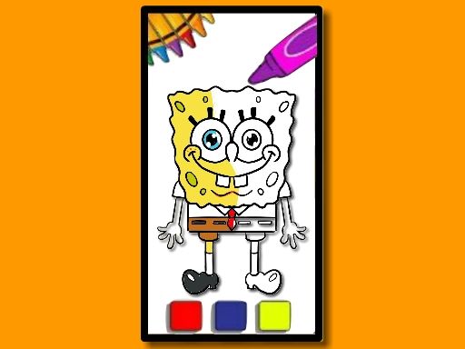 SpongeBob Coloring Adventure - browser game screenshot