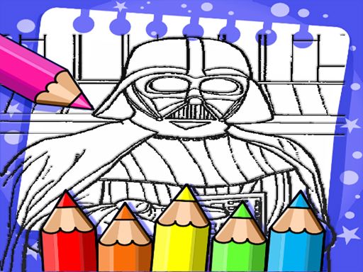 Darth Vader Coloring Book Darth Vader Coloring Book - browser game screenshot