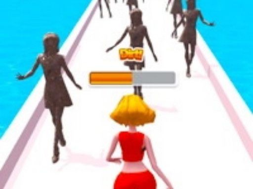 Girl Run Beauty 3d - browser game screenshot