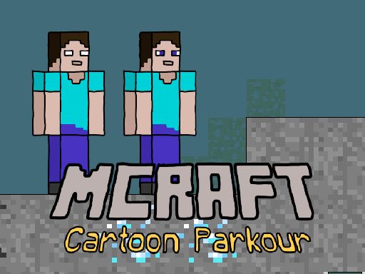 Mcraft Cartoon Parkour - browser game screenshot