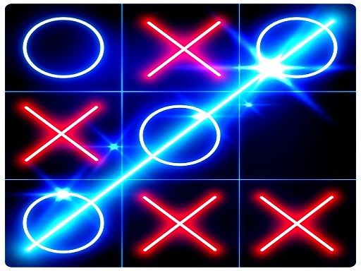 Tic Tac Toe Glow - Arabian night - browser game screenshot