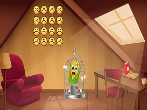 Funny Corn Escape - browser game screenshot