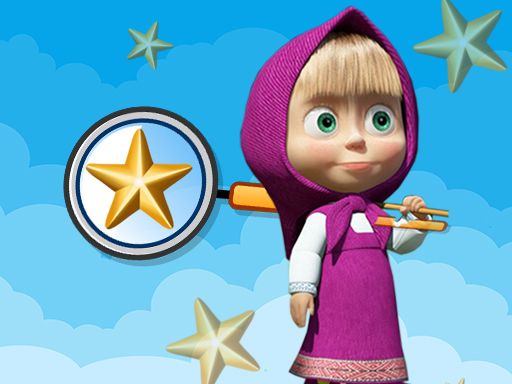 Masha and Bear Hidden Stars - browser game screenshot