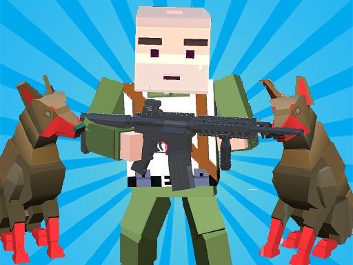 Blocky SWAT Zombie Survival 1 - browser game screenshot