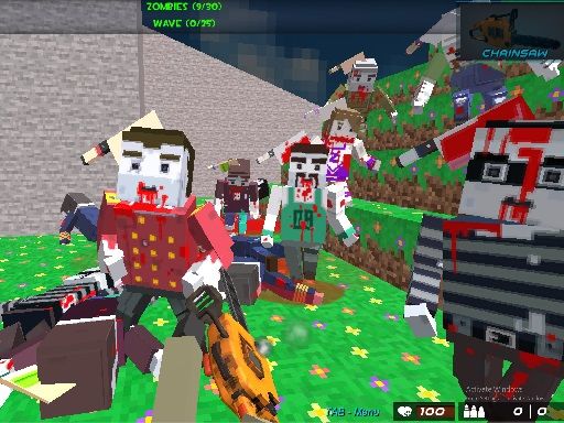 Survival shooting blocky combat: pixel gun apocaly - browser game screenshot