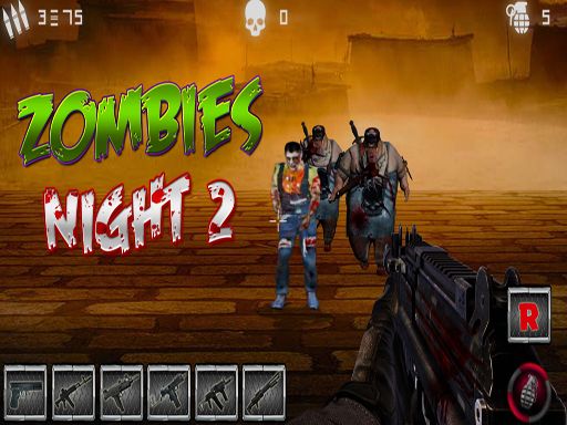 Zombies Night 2 - browser game screenshot