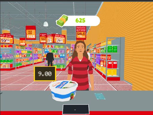 Market Shopping Simulator - browser game screenshot