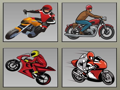 Racing Motorcycles Memory - browser game screenshot