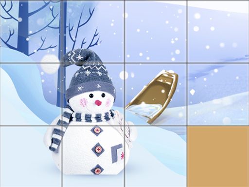 Christmas Slide Puzzle - browser game screenshot
