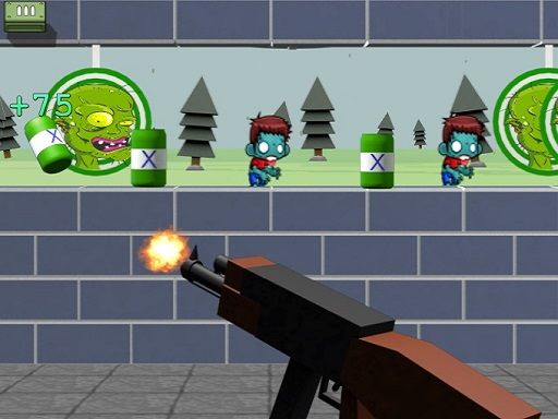 Zombie Target Shoot - browser game screenshot