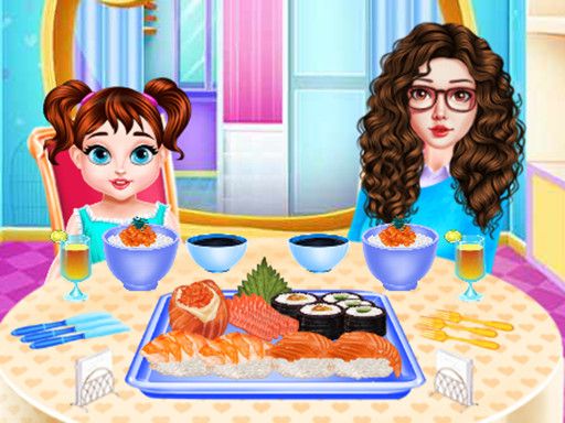 Baby Taylor Sushi Cooking - browser game screenshot