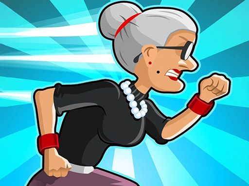 Angry Grandmother Run - browser game screenshot