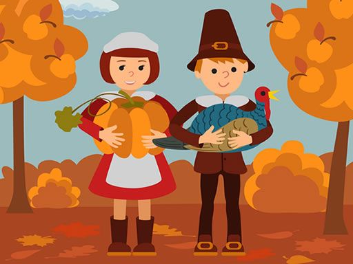Thanksgiving Jigsaw - browser game screenshot