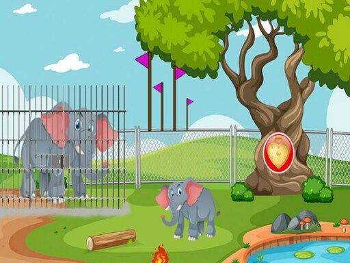 Rescue The Elephant Calf 2 - browser game screenshot