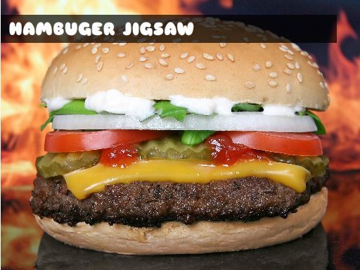 Hamburger Jigsaw - browser game screenshot