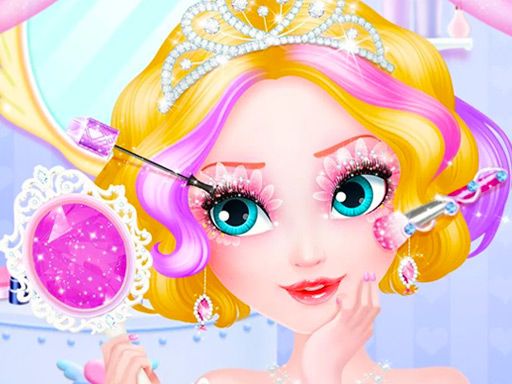 Sweet Princess Hair Salon - browser game screenshot