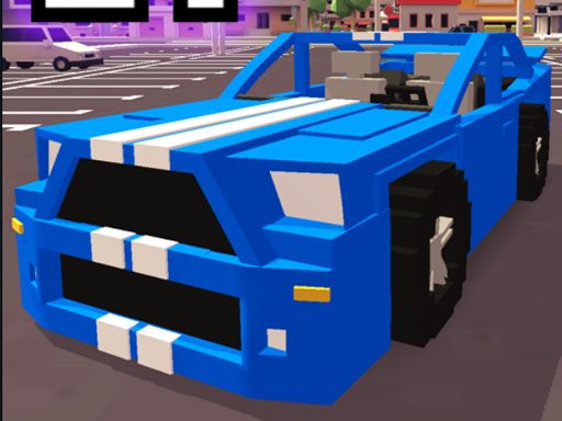 Blocky Race - browser game screenshot