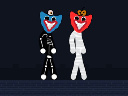 Stickman Huggy Spooky Holiday - browser game screenshot