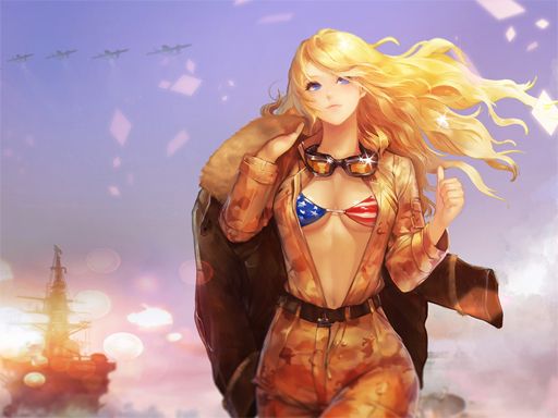 Girl Soldiers Puzzle - browser game screenshot