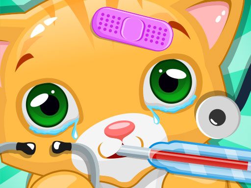 Little Cat Doctor Pet Vet Game - browser game screenshot