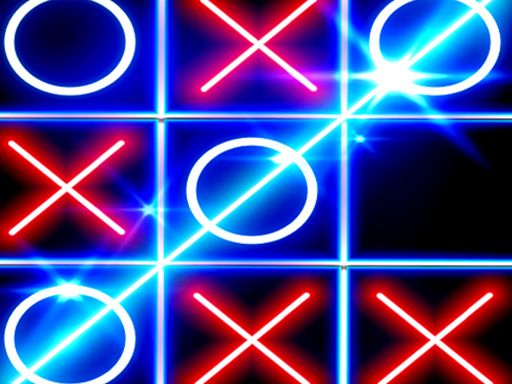 Tic Tac Toe Glow - browser game screenshot
