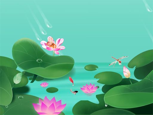 Lotus Flowers Slide Lotus Flowers Slide - browser game screenshot