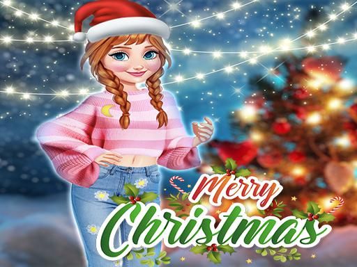 Anna Frozen Christmas Sweater Design - browser game screenshot