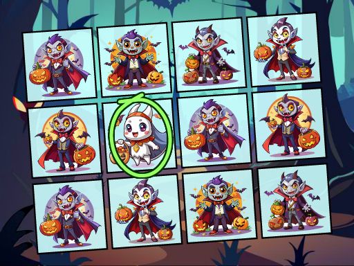Spot The Unique Halloween - browser game screenshot