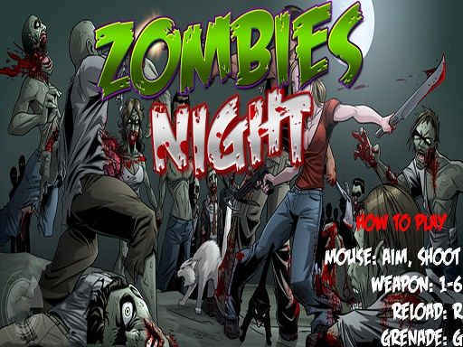 Zombie Night - browser game screenshot