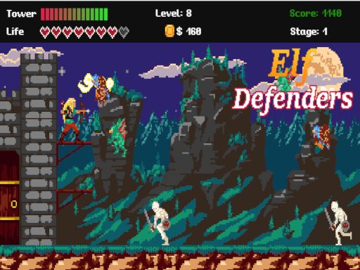 Elf Defenders - browser game screenshot