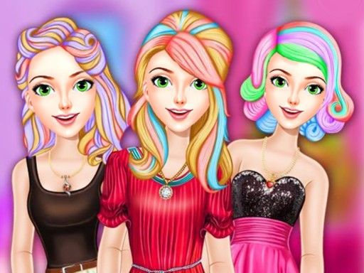 Fashion Dye Hair Design - browser game screenshot