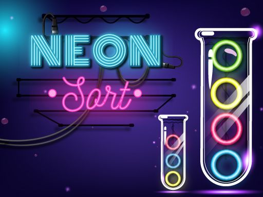 Neon Sort Puzzle - Color Sort Game Neon Sort Puzzle - Color Sort Game - browser game screenshot
