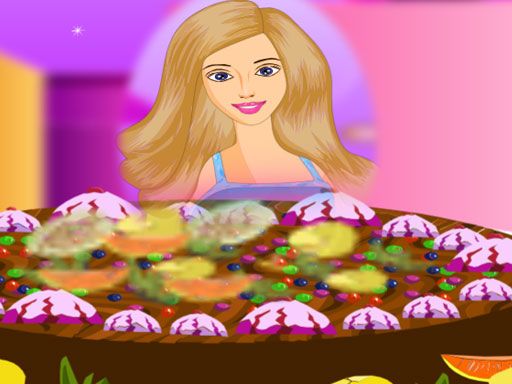 Barbie Cake Decorate - browser game screenshot