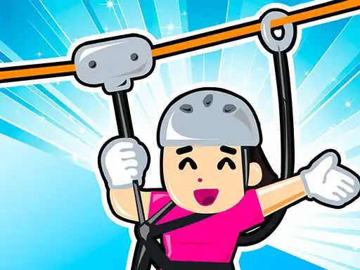 Zipline Rescue Adventure  - browser game screenshot