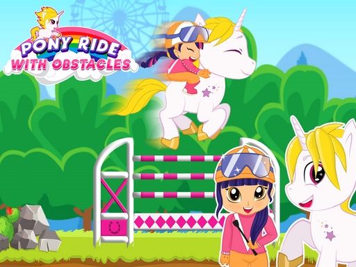 Pony Ride With Obstacles - browser game screenshot