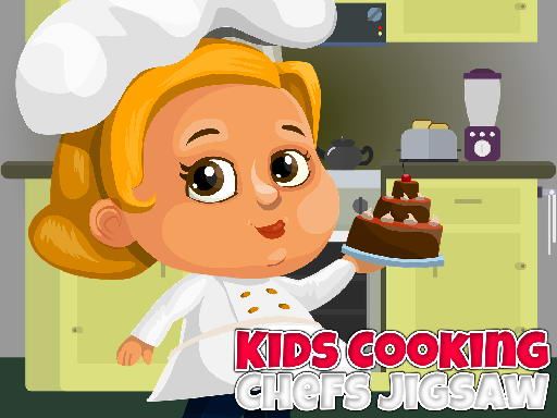Kids Cooking Chefs Jigsaw Kids Cooking Chefs Jigsaw - browser game screenshot