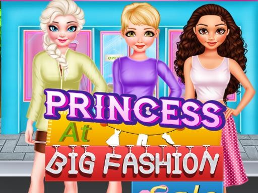 PRINCESS BIG FASHION SALE - browser game screenshot