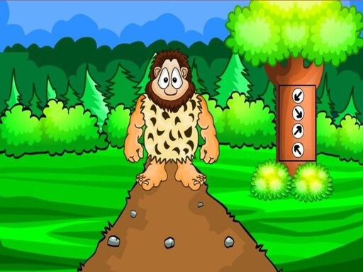 Caveman Village Escape - browser game screenshot