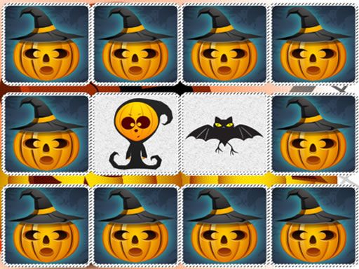 Memory Kids Halloween Game - browser game screenshot