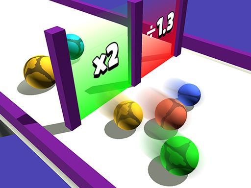 Clone Ball Rush - browser game screenshot