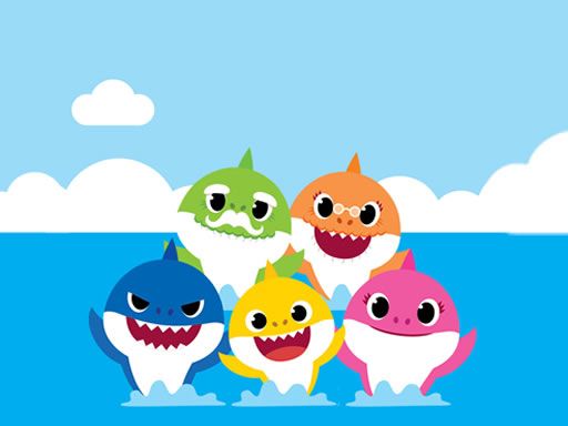 Baby Shark Coloring - browser game screenshot