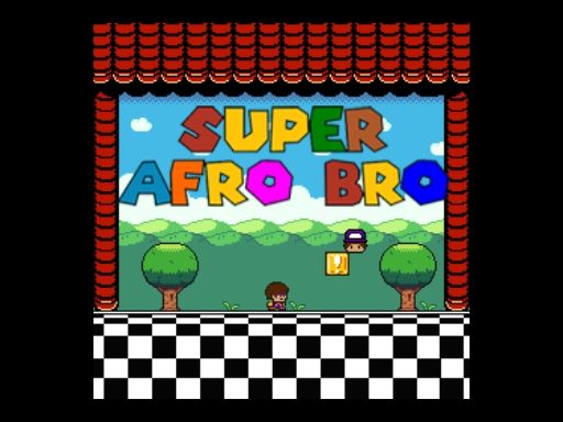SUPER AFRO BRO - browser game screenshot