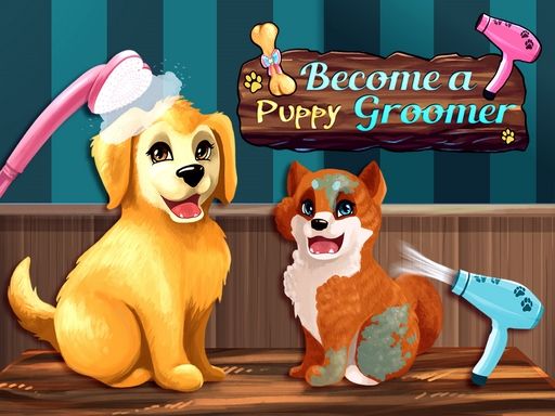 Become a Puppy Groomer - browser game screenshot