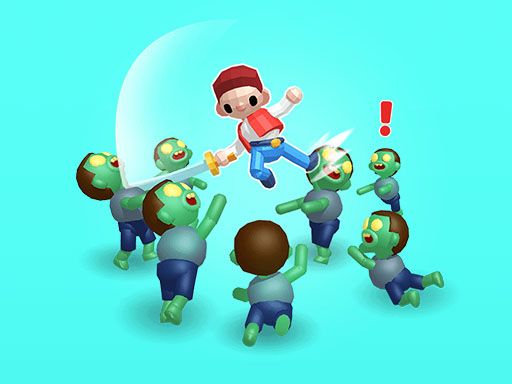 Zombie Killer Draw Puzzle - browser game screenshot