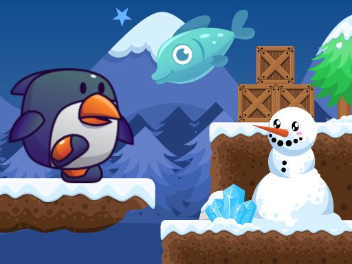 Penguin Fishing - browser game screenshot