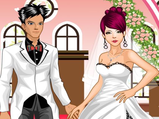 Wedding Couple Dressup - browser game screenshot