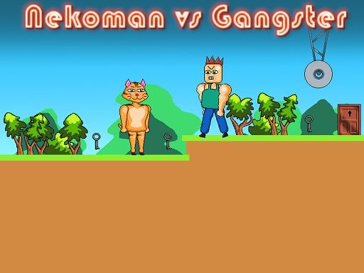 Nekoman vs Gangster - browser game screenshot