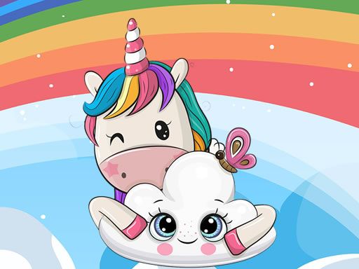 Cute Unicorn Jigsaw Cute Unicorn Jigsaw - browser game screenshot