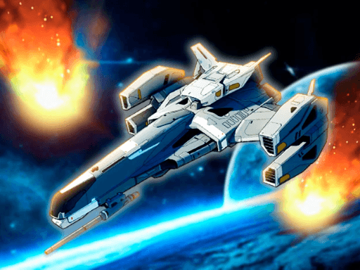 Asteroids: Space War - browser game screenshot