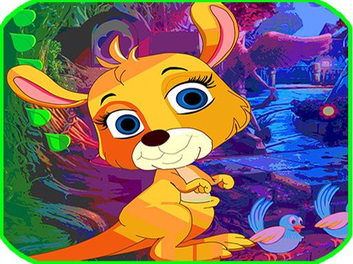Jumping Kangaroo - browser game screenshot
